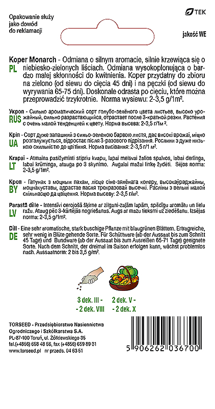 Koper MONARCH po ścięciu odrasta - obrazek 2